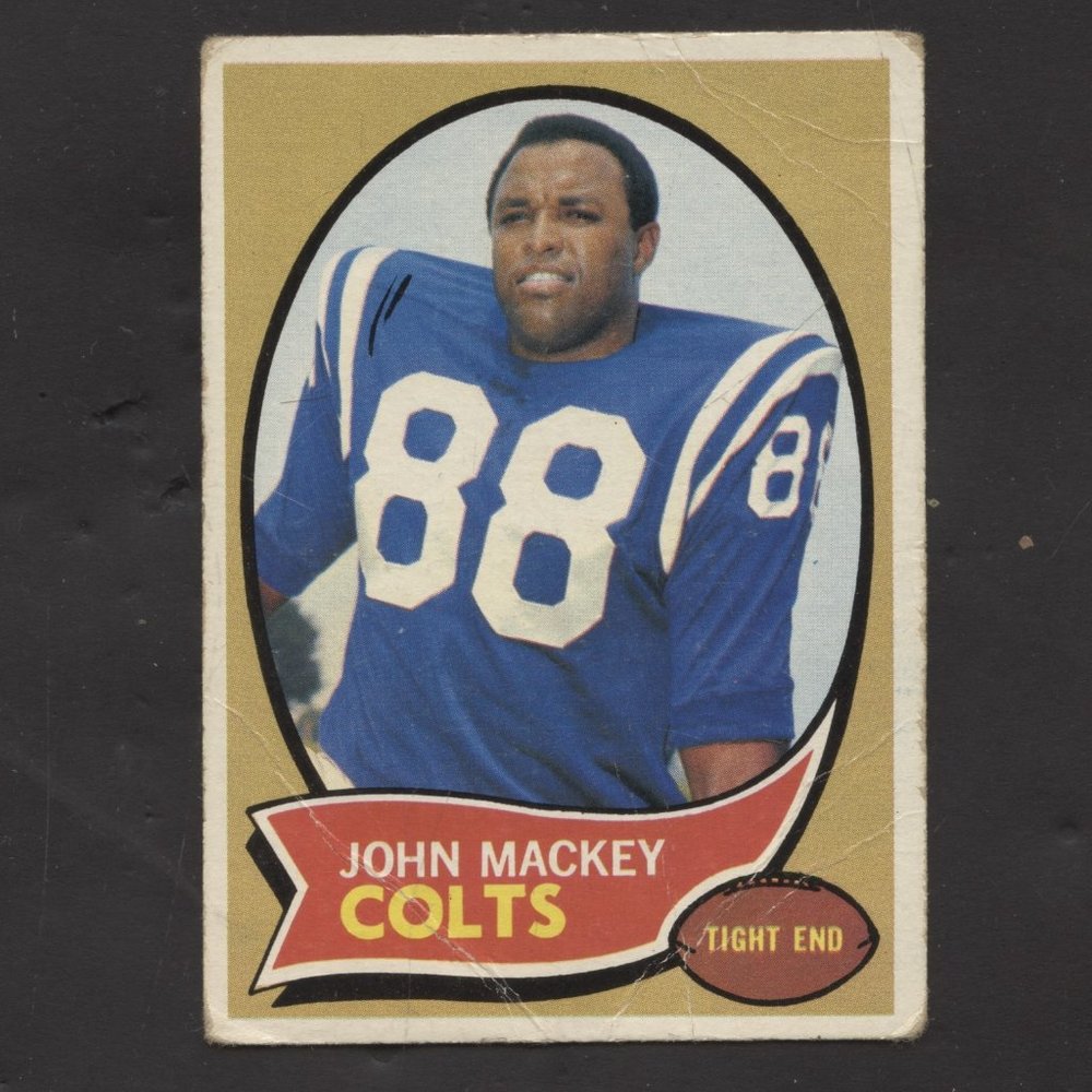 1970 TOPPS FOOTBALL JOHN MACKEY BALTIMORE COLTS